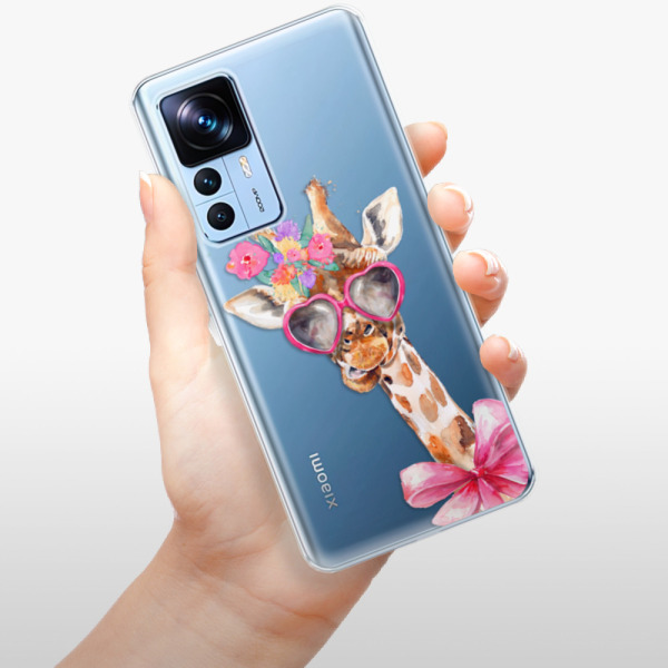 Silikonové pouzdro iSaprio - Xiaomi 12T / 12T Pro - Lady Giraffe