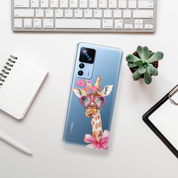 Silikonové pouzdro iSaprio - Xiaomi 12T / 12T Pro - Lady Giraffe