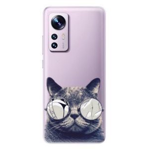 Silikonové pouzdro iSaprio - Xiaomi 12 / 12X - Crazy Cat 01