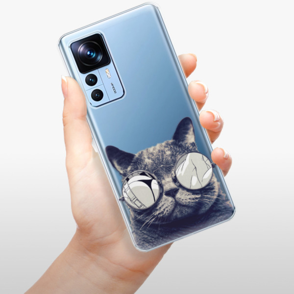Silikonové pouzdro iSaprio - Xiaomi 12T / 12T Pro - Crazy Cat 01