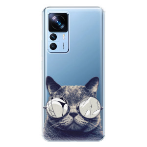 Silikonové pouzdro iSaprio - Xiaomi 12T / 12T Pro - Crazy Cat 01