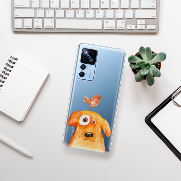 Silikonové pouzdro iSaprio - Xiaomi 12T / 12T Pro - Dog And Bird