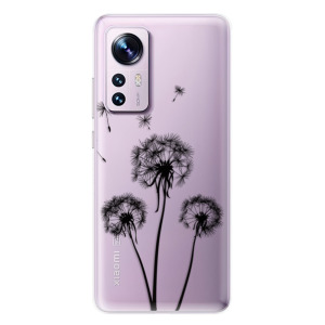 Silikonové pouzdro iSaprio - Xiaomi 12 / 12X - Three Dandelions black