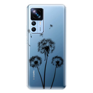Silikonové pouzdro iSaprio - Xiaomi 12T / 12T Pro - Three Dandelions black