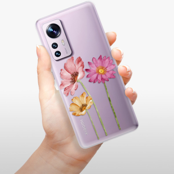Silikonové pouzdro iSaprio - Xiaomi 12 / 12X - Three Flowers
