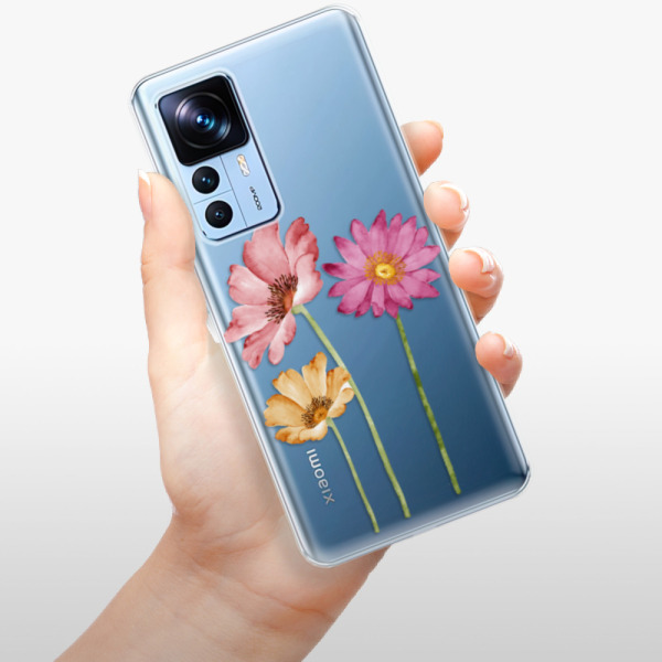Silikonové pouzdro iSaprio - Xiaomi 12T / 12T Pro - Three Flowers