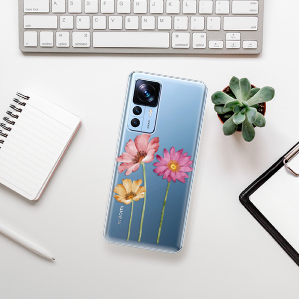 Silikonové pouzdro iSaprio - Xiaomi 12T / 12T Pro - Three Flowers