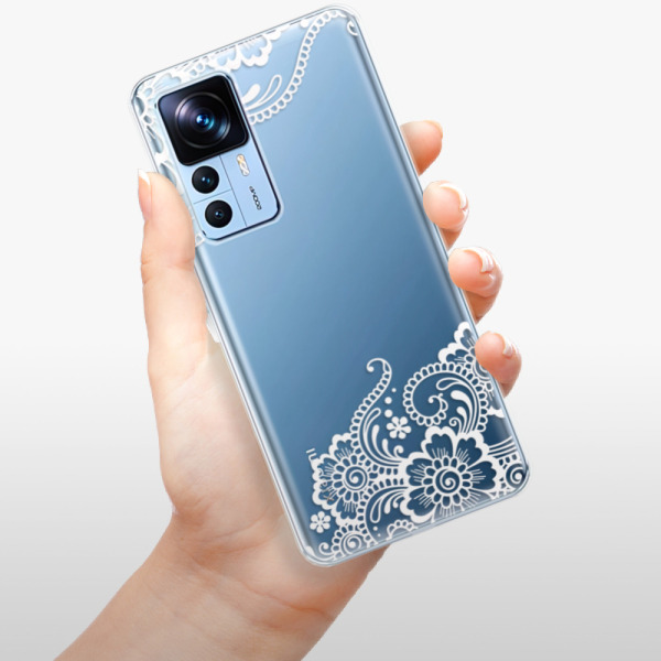Silikonové pouzdro iSaprio - Xiaomi 12T / 12T Pro - White Lace 02