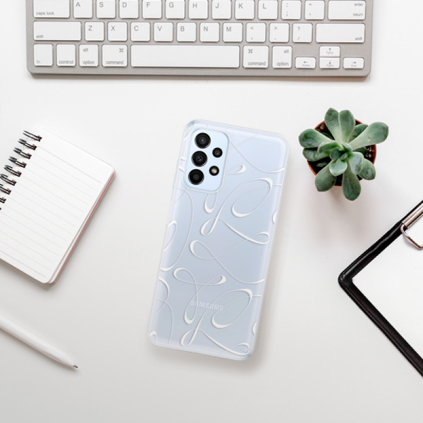 Silikonové pouzdro iSaprio - Samsung Galaxy A23 / A23 5G - Fancy white