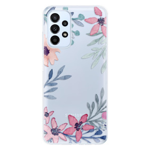 Silikonové pouzdro iSaprio - Samsung Galaxy A23 / A23 5G - Leaves and Flowers