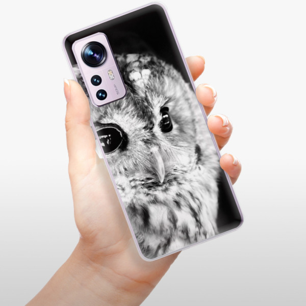 Silikonové pouzdro iSaprio - Xiaomi 12 / 12X - BW Owl
