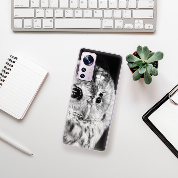 Silikonové pouzdro iSaprio - Xiaomi 12 / 12X - BW Owl