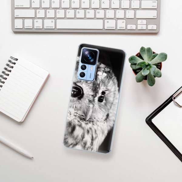 Silikonové pouzdro iSaprio - Xiaomi 12T / 12T Pro - BW Owl