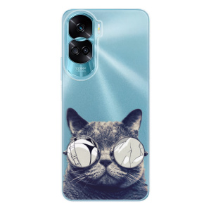 Silikonové pouzdro iSaprio - Honor 90 Lite 5G - Crazy Cat 01
