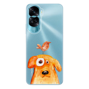 Silikonové pouzdro iSaprio - Honor 90 Lite 5G - Dog And Bird