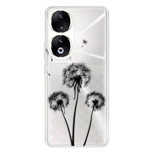 Silikonové pouzdro iSaprio - Honor 90 5G - Three Dandelions black