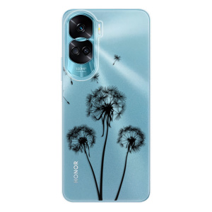Silikonové pouzdro iSaprio - Honor 90 Lite 5G - Three Dandelions black