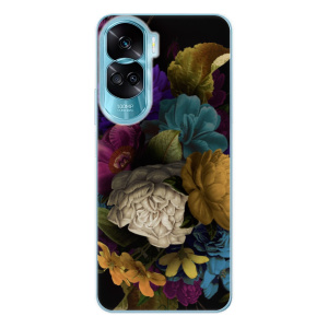 Silikonové pouzdro iSaprio - Honor 90 Lite 5G - Dark Flowers