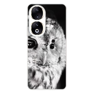 Silikonové pouzdro iSaprio - Honor 90 5G - BW Owl