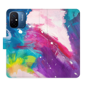 Flip pouzdro iSaprio - Xiaomi Redmi 12C - Abstract Paint 05 - kapsičky na karty