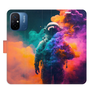 Flip pouzdro iSaprio - Xiaomi Redmi 12C - Astronaut in Colours 02 - kapsičky na karty