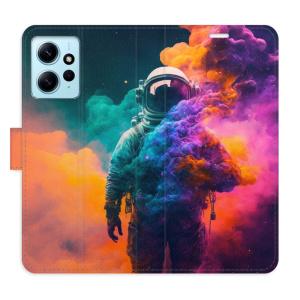 Flip pouzdro iSaprio - Xiaomi Redmi Note 12 5G / Poco X5 5G - Astronaut in Colours 02 - kapsičky na karty