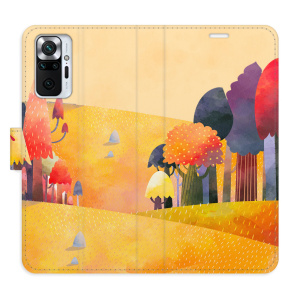 Flip pouzdro iSaprio - Xiaomi Redmi Note 10 Pro - Autumn Forest - kapsičky na karty