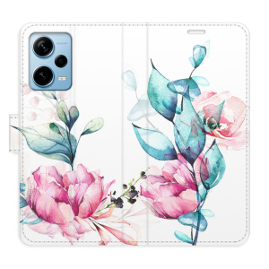 Flip pouzdro iSaprio - Xiaomi Redmi Note 12 Pro+ 5G - Beautiful Flower - kapsičky na karty