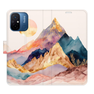 Flip pouzdro iSaprio - Xiaomi Redmi 12C - Beautiful Mountains - kapsičky na karty