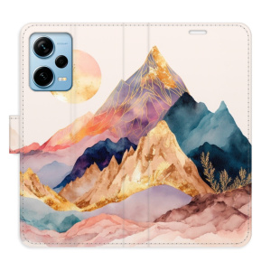 Flip pouzdro iSaprio - Xiaomi Redmi Note 12 Pro+ 5G - Beautiful Mountains - kapsičky na karty