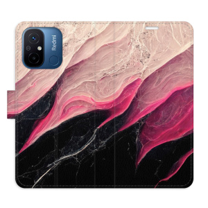 Flip pouzdro iSaprio - Xiaomi Redmi 12C - BlackPink Marble - kapsičky na karty