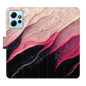 Flip pouzdro iSaprio - Xiaomi Redmi Note 12 5G / Poco X5 5G - BlackPink Marble - kapsičky na karty