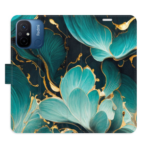 Flip pouzdro iSaprio - Xiaomi Redmi 12C - Blue Flowers 02 - kapsičky na karty