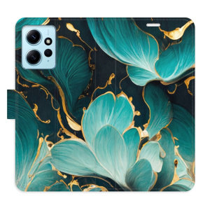 Flip pouzdro iSaprio - Xiaomi Redmi Note 12 5G / Poco X5 5G - Blue Flowers 02 - kapsičky na karty