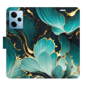 Flip pouzdro iSaprio - Xiaomi Redmi Note 12 Pro 5G / Poco X5 Pro 5G - Blue Flowers 02 - kapsičky na karty