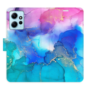 Flip pouzdro iSaprio - Xiaomi Redmi Note 12 5G / Poco X5 5G - BluePink Paint - kapsičky na karty
