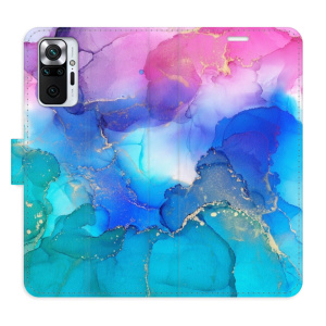 Flip pouzdro iSaprio - Xiaomi Redmi Note 10 Pro - BluePink Paint - kapsičky na karty