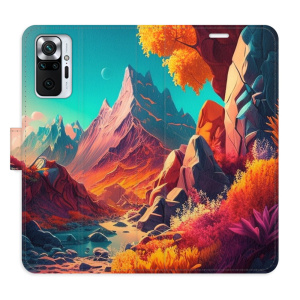 Flip pouzdro iSaprio - Xiaomi Redmi Note 10 Pro - Colorful Mountains - kapsičky na karty