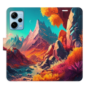Flip pouzdro iSaprio - Xiaomi Redmi Note 12 Pro+ 5G - Colorful Mountains - kapsičky na karty