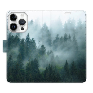 Flip pouzdro iSaprio - Apple iPhone 15 Pro - Dark Forest - kapsičky na karty