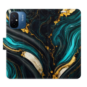 Flip pouzdro iSaprio - Xiaomi Redmi 12C - Dark Paint - kapsičky na karty