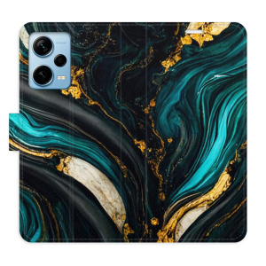 Flip pouzdro iSaprio - Xiaomi Redmi Note 12 Pro+ 5G - Dark Paint - kapsičky na karty