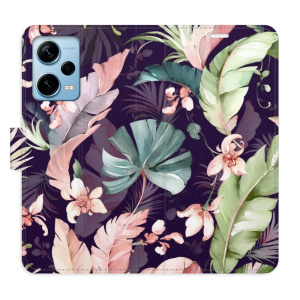 Flip pouzdro iSaprio - Xiaomi Redmi Note 12 Pro+ 5G - Flower Pattern 08 - kapsičky na karty