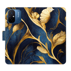 Flip pouzdro iSaprio - Xiaomi Redmi 12C - GoldBlue - kapsičky na karty