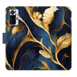 Flip pouzdro iSaprio - Xiaomi Redmi Note 10 Pro - GoldBlue - kapsičky na karty