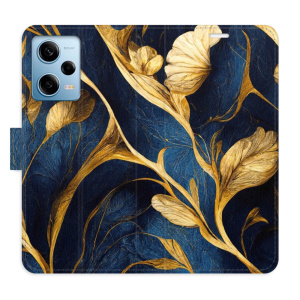 Flip pouzdro iSaprio - Xiaomi Redmi Note 12 Pro 5G / Poco X5 Pro 5G - GoldBlue - kapsičky na karty