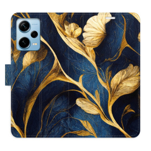 Flip pouzdro iSaprio - Xiaomi Redmi Note 12 Pro+ 5G - GoldBlue - kapsičky na karty