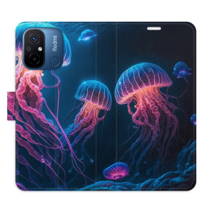 Flip pouzdro iSaprio - Xiaomi Redmi 12C - Jellyfish - kapsičky na karty