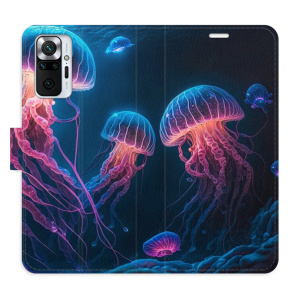 Flip pouzdro iSaprio - Xiaomi Redmi Note 10 Pro - Jellyfish - kapsičky na karty