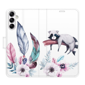 Flip pouzdro iSaprio - Samsung Galaxy A14 / A14 5G - Lazy day 02 - kapsičky na karty